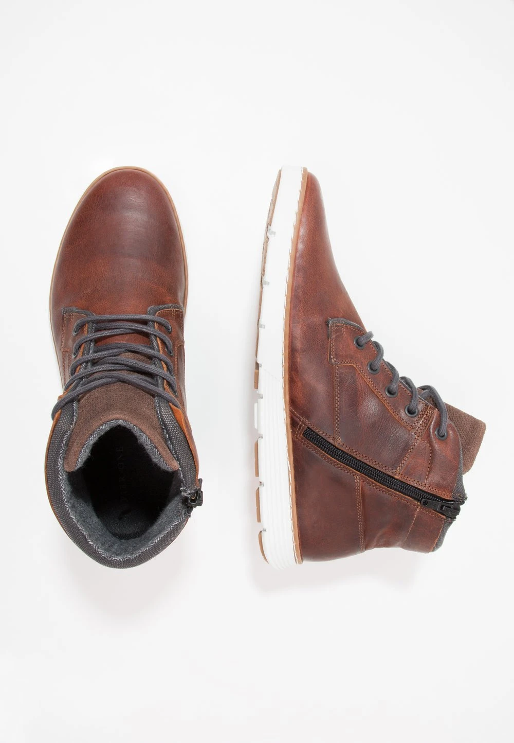 Qualité Garantie Pier One LEATHER – Bottines à Lacets Boots Et Bottes Rond Homme 4 Qualité Garantie Pier One LEATHER – Bottines à Lacets Boots Et Bottes Rond Homme – Image 2