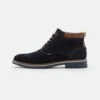 Discount En Ligne Pier One LEATHER – Bottines à Lacets Bottes Rond Homme