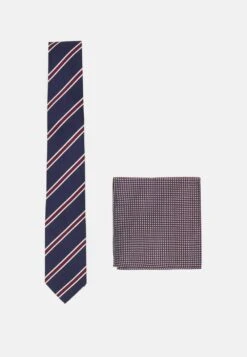 Promos Pier One SET – Cravate Pochettes De Costume Rayures Homme