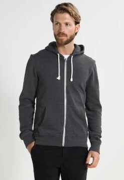 Bonne Qualité Pier One Sweat à Capuche Zippé Pulls Et Gilets Homme