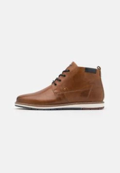 Pier One LEATHER – Bottines à Lacets Meilleure Qualité Boots Et Bottes Rond Homme